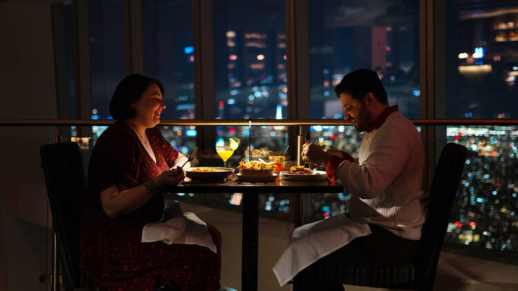 One DINE, One World Observatory, dinner overlooking city lights