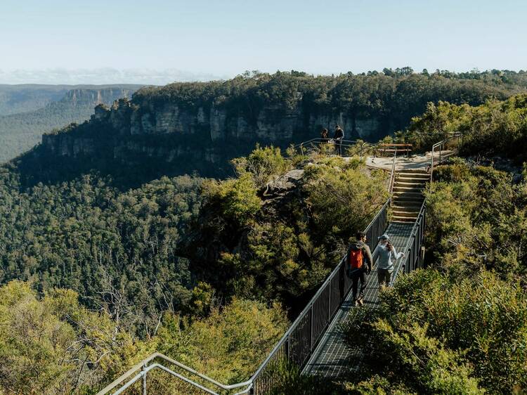 A stunning new 19km cliff-top walk has just opened in NSW's Blue Mountains