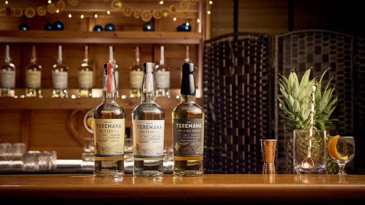 Three bottles of Teremana tequila
