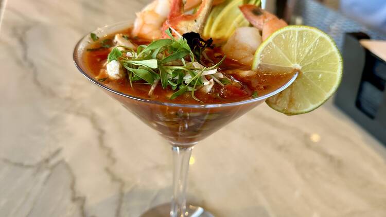 Coctel de Mariscos at Palm Breeze Bar