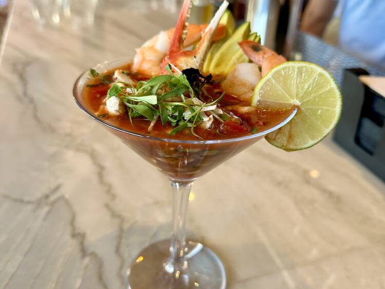 Coctel de Mariscos at Palm Breeze Bar