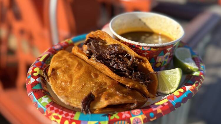 QuesaBirria Tacos at Cocina Cucamonga Mexican Grill