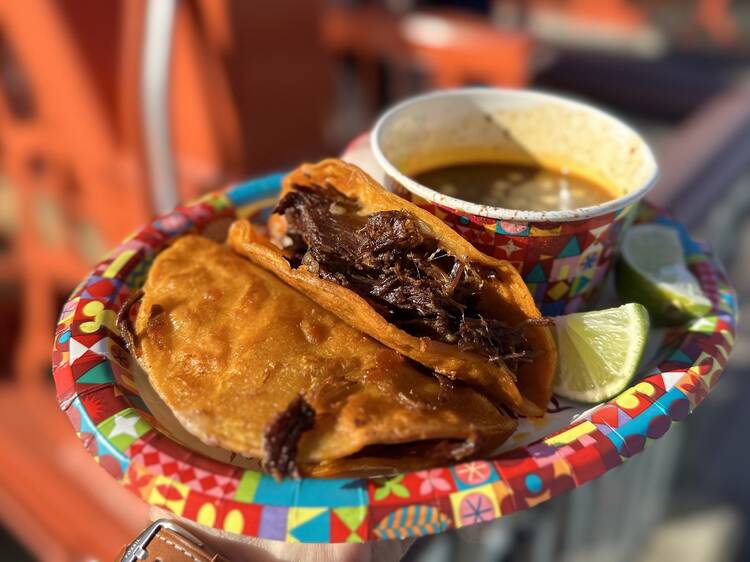 QuesaBirria Tacos at Cocina Cucamonga Mexican Grill