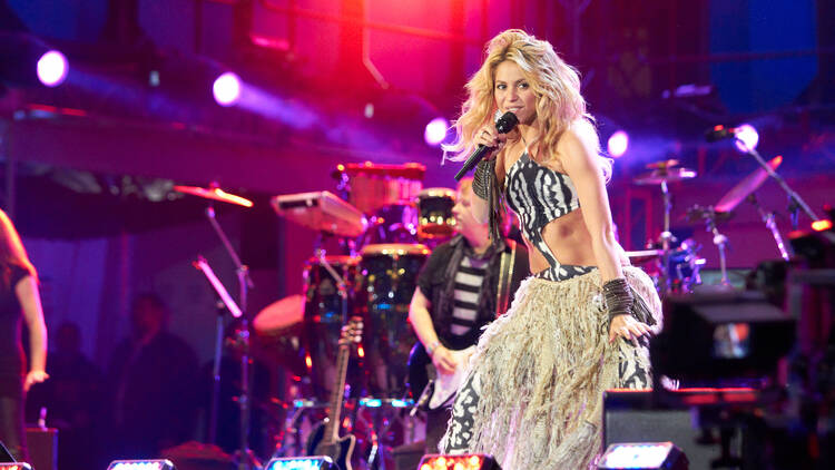 Shakira on stage