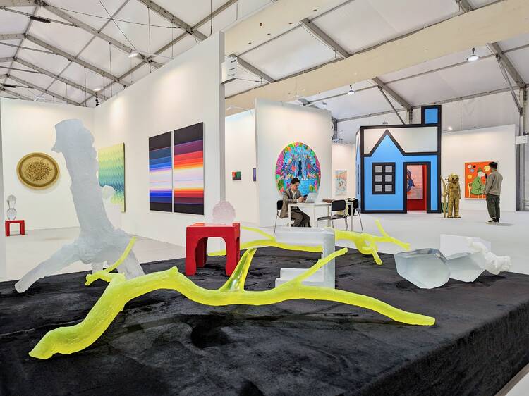 What are some of the artists and galleries to visit at Art Central 2024?