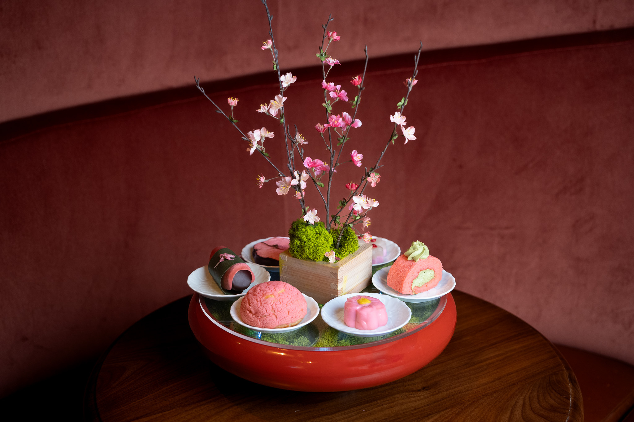 A gorgeous new cherry blossom dessert platter is blooming at Sake No Hana