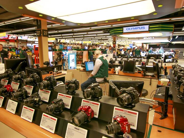 People shop at B&H Photo Video store at West 34th Street, Manhattan