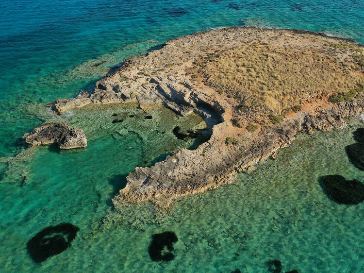 Snorkel above the world’s oldest sunken city of Pavlopetri in Greece
