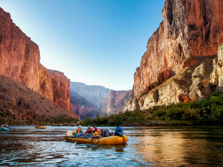 Surround yourself with natural beauty as you whitewater raft down the Colorado river