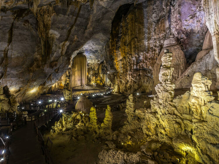 Swim through awe-inspiring lost worlds at Paradise Cave in Vietnam