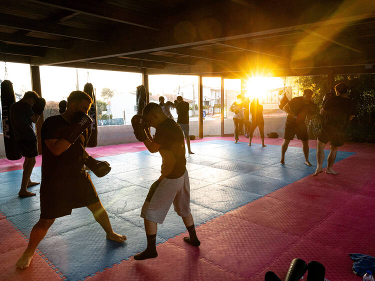 Kicking (and punching) at Prime Studio Martial Arts