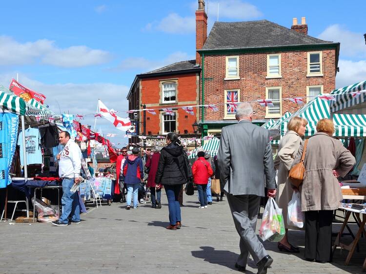 Grab a bargain at a flea market