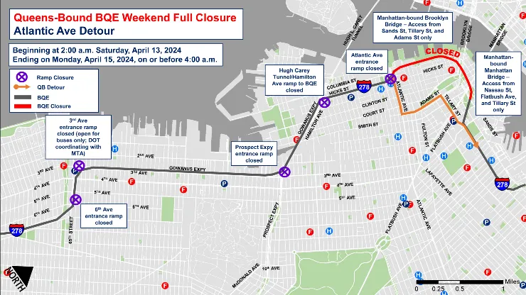 map of BQE closures
