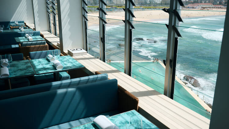 The dining room at Icebergs Dining Room and Bar