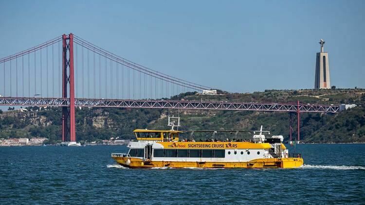 Yellow boat tour