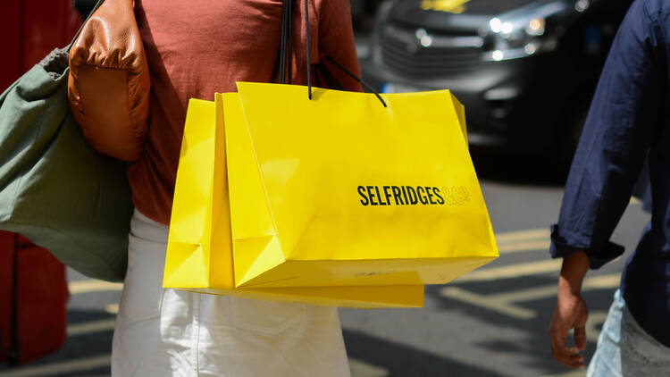 Selfridges bags in London