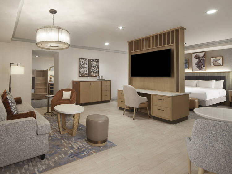 The rooms offer premium quality upgrades