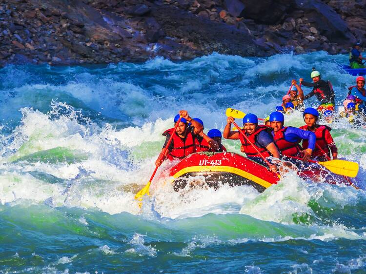 Lose your mind (and maybe a paddle) white water rafting in the river Ganges