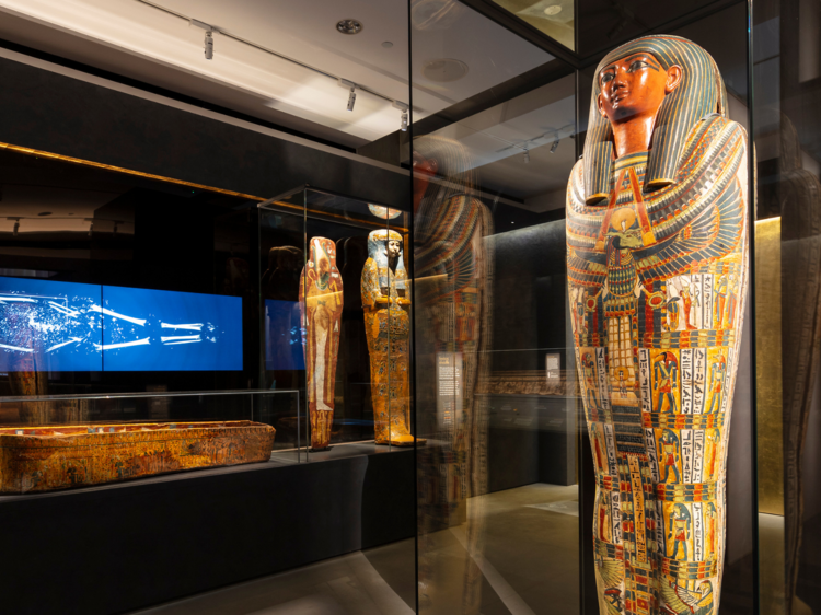 A Sydney museum has removed human body parts from its Ancient Egypt display