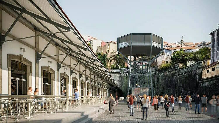 Food court à Porto