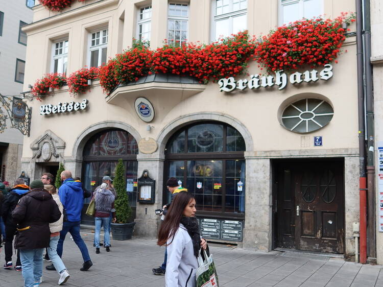 Go for breakfast at Schneider Bräuhaus