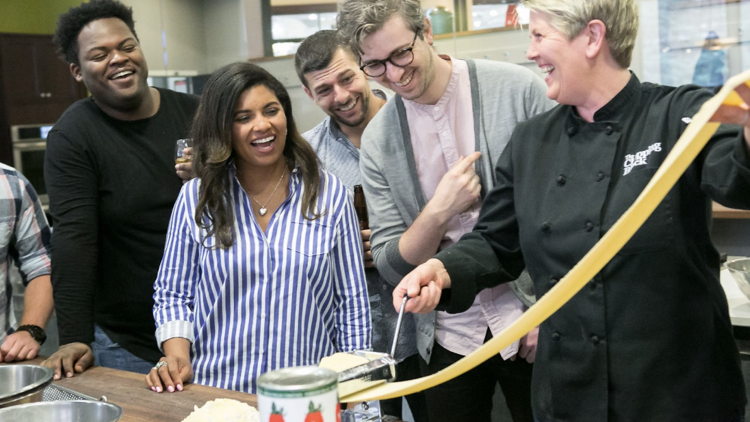 Pasta making extravaganza group event