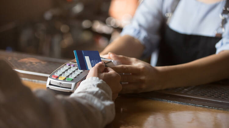 Contactless payment with card