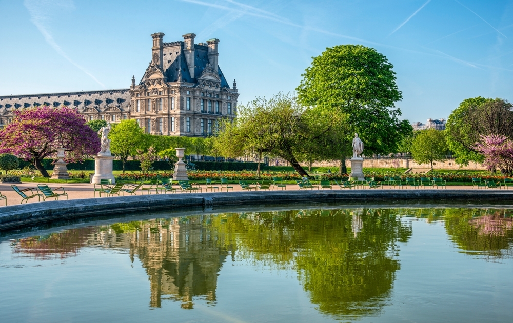 Jardin Des Tuileries Paris France Antenne Visie Van Jardin Des