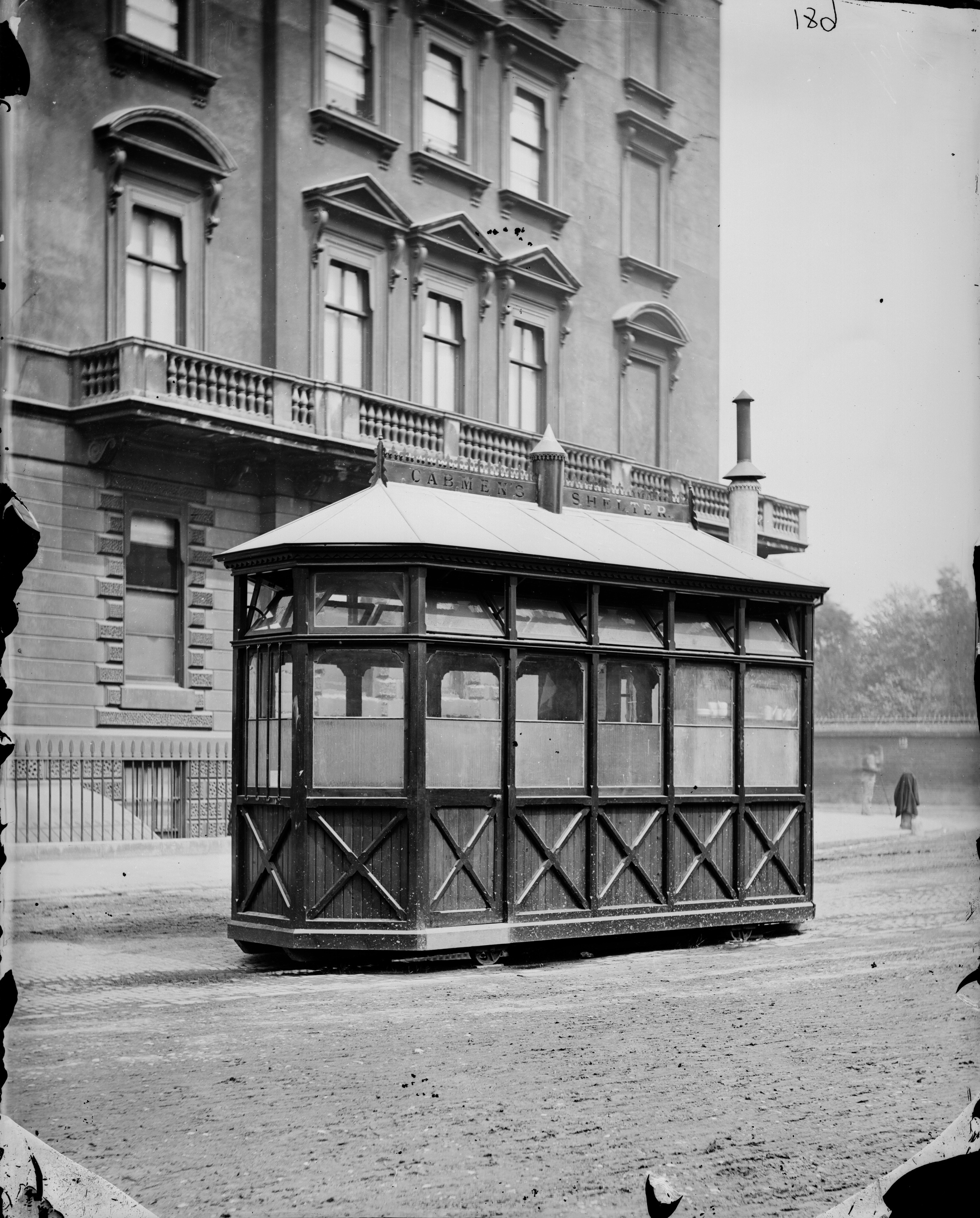 exterior view of a cabman's shelter in London, greater london 