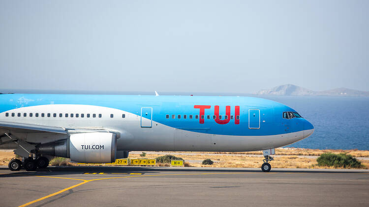 Tui plane in Greece, Heraklion