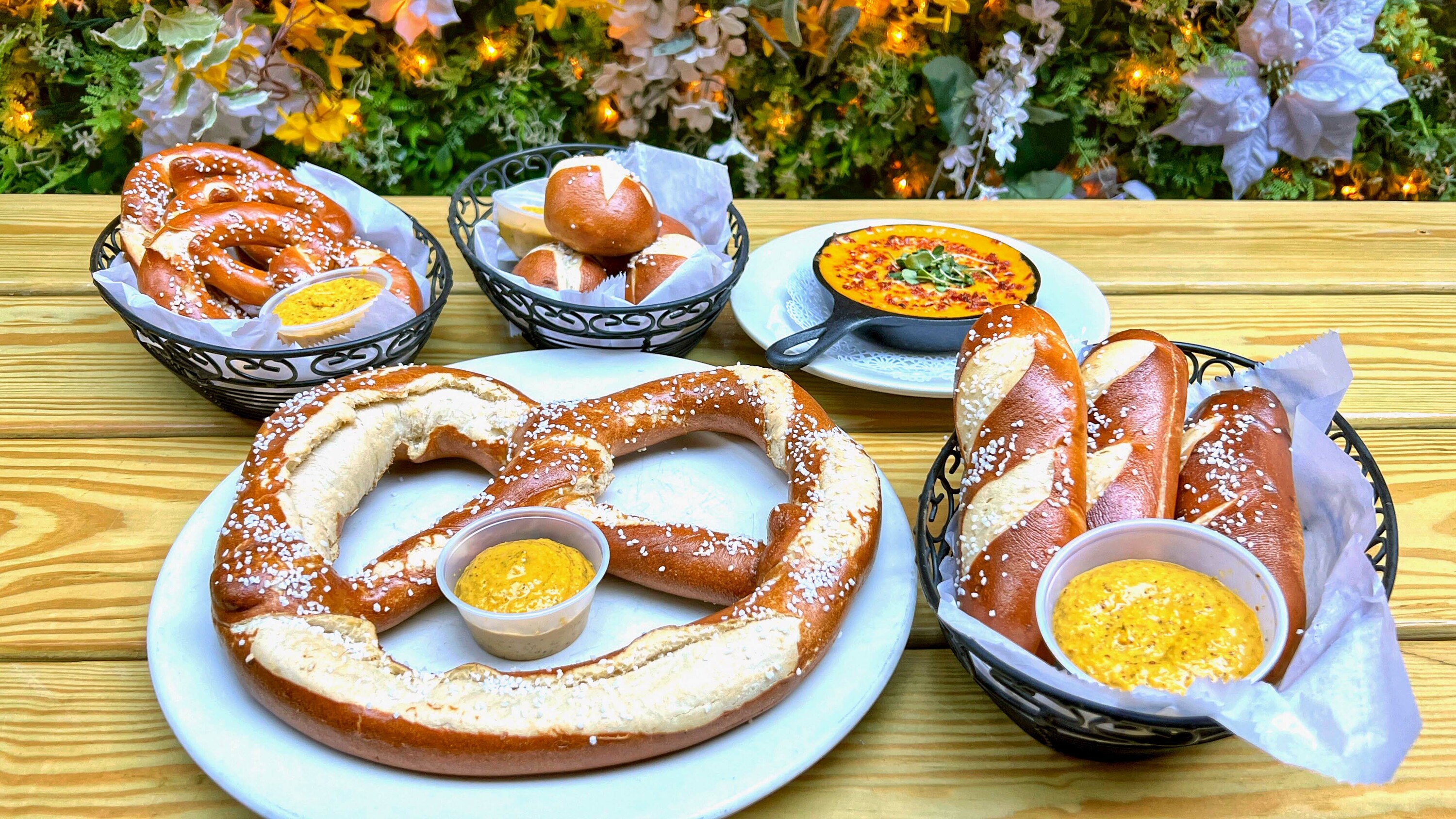 Pretzels at Loreley Beer Garden