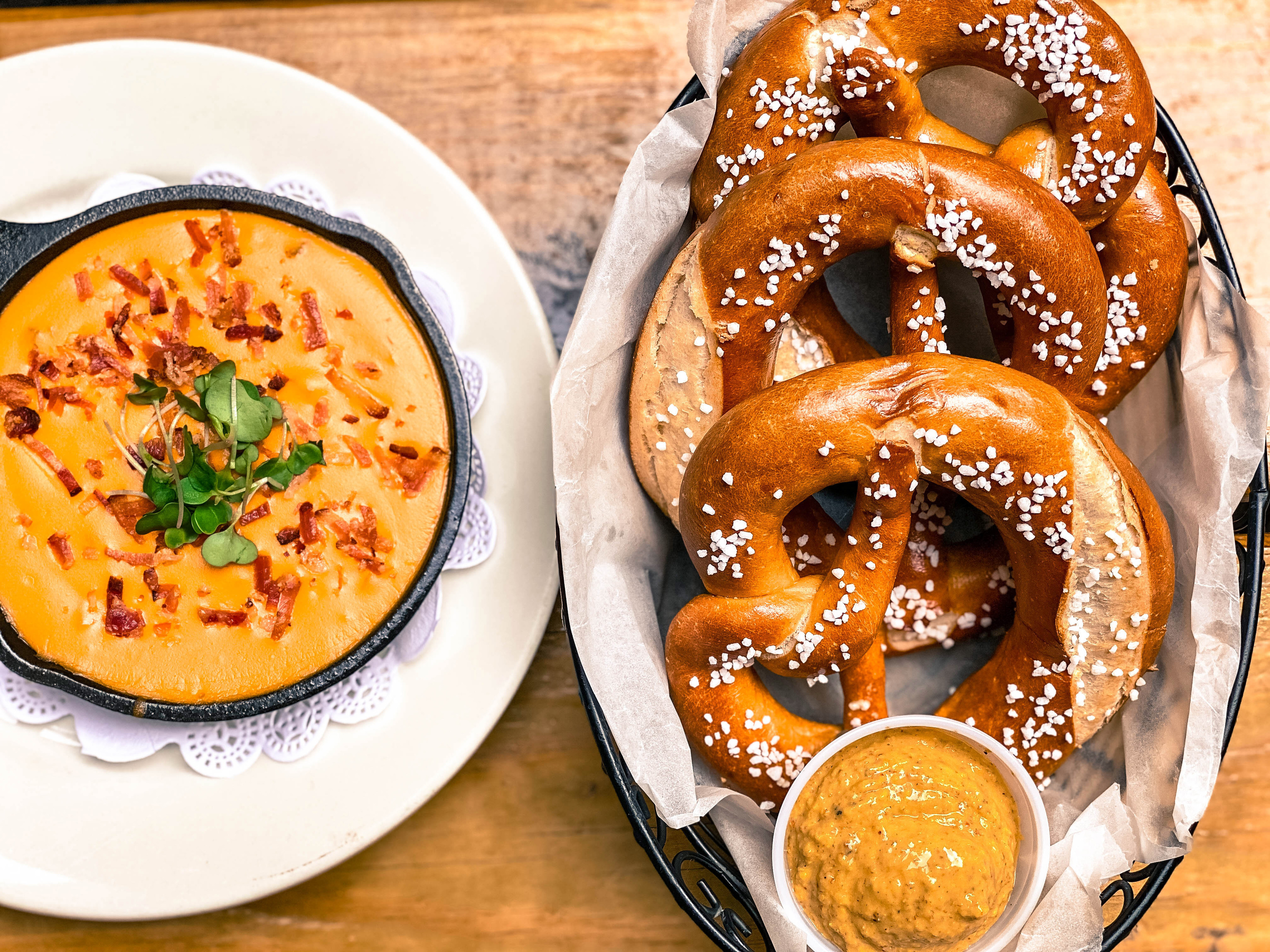 Pretzels at Loreley Beer Garden