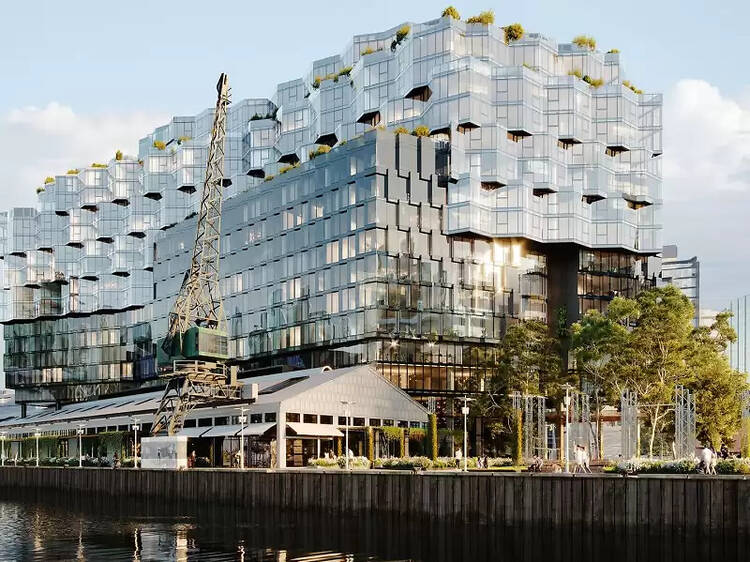 A luxury waterfront hotel with a sustainable focus is opening soon in Melbourne