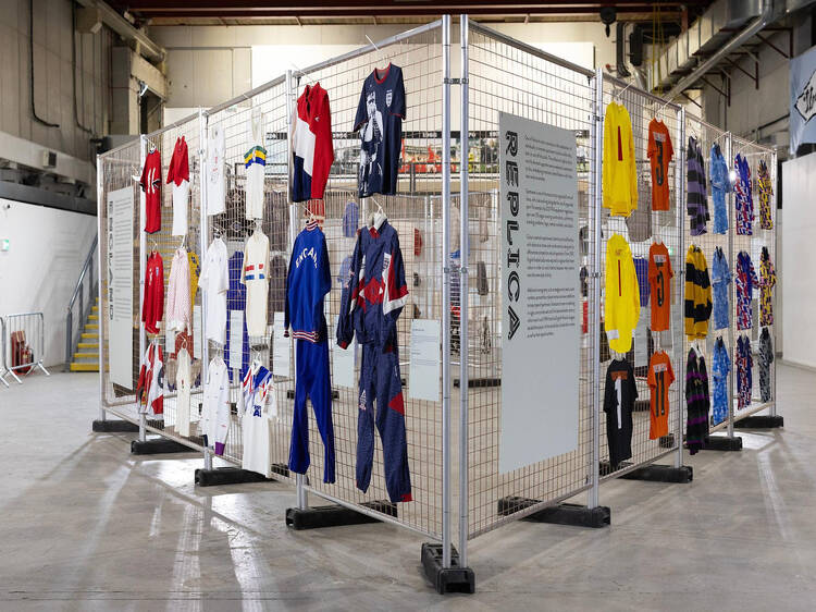 A massive football shirt exhibition has arrived in London