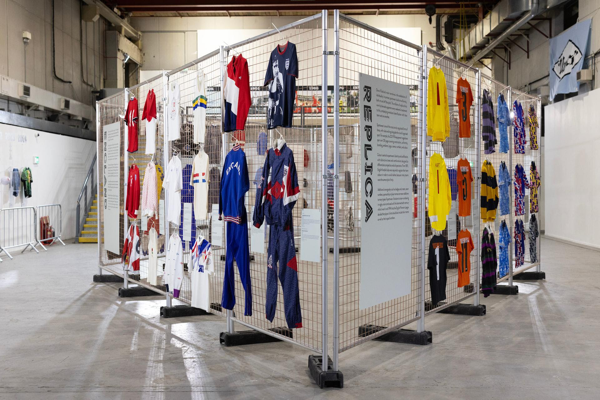 A massive football shirt exhibition has arrived in London