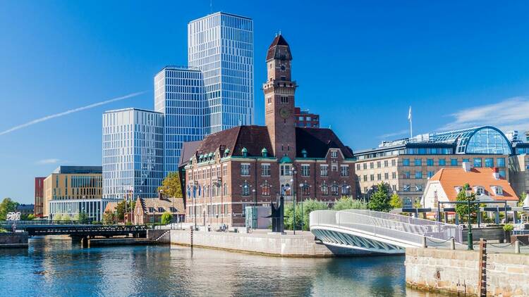 Urban landscape of Malmo, Sweden