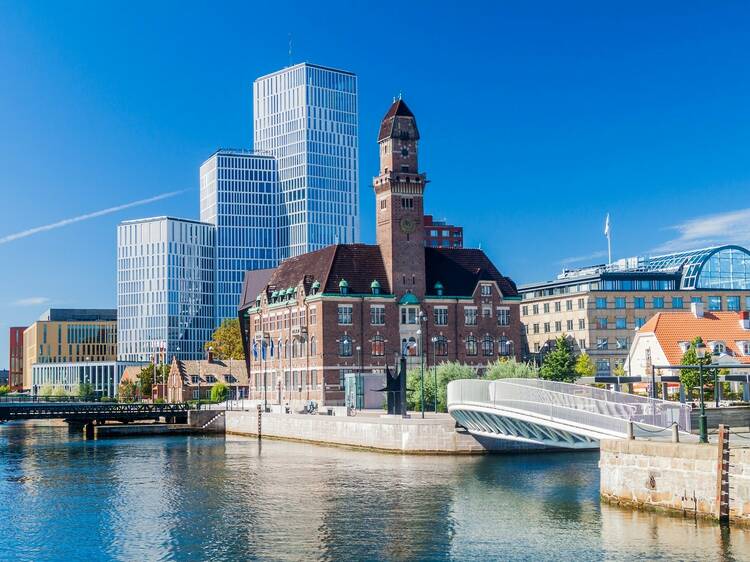 Urban landscape of Malmo, Sweden