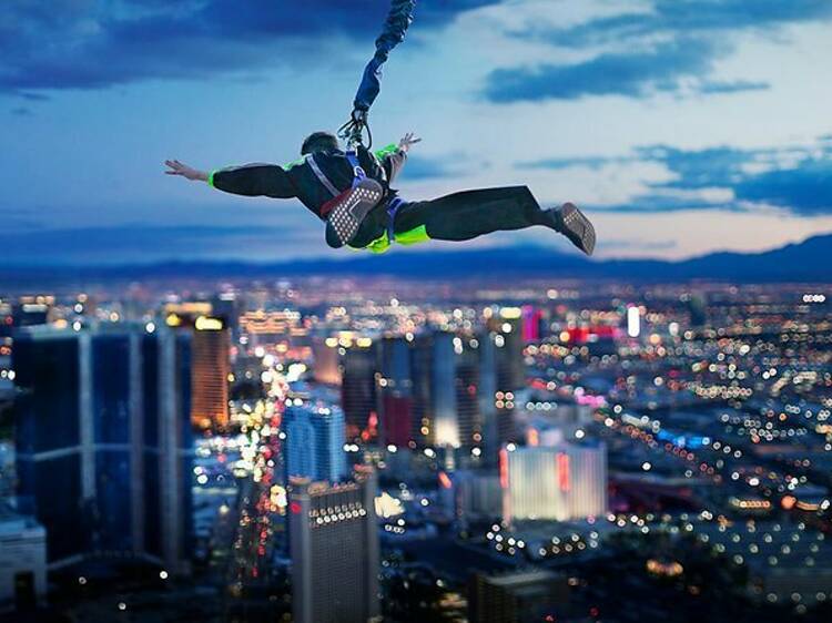 Bungee jump off the Stratosphere | Las Vegas, AZ