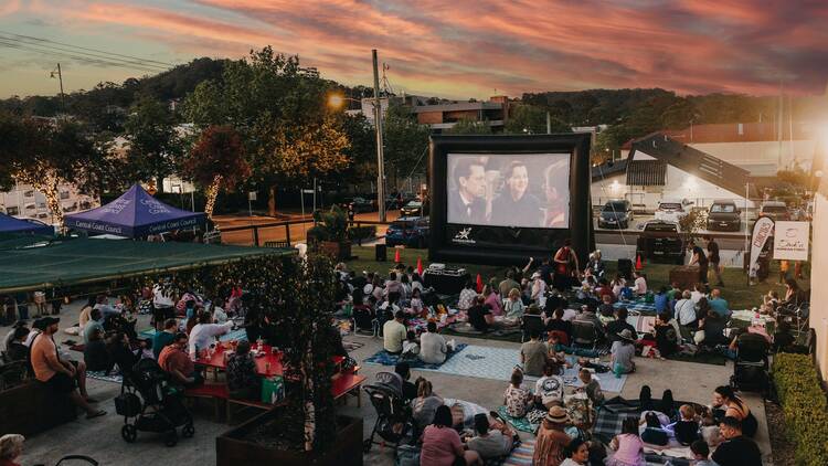 Outdoor movie night