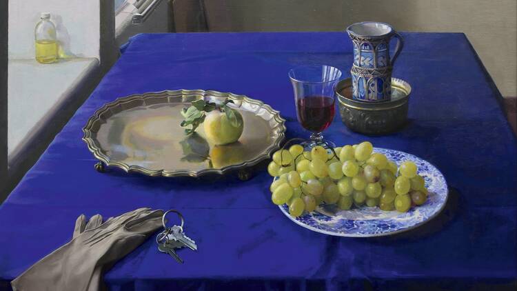 Isabel Quintanilla. La mesa azul, 1993. Colección privada