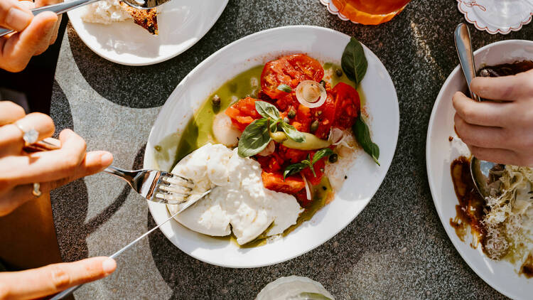 Stracciatella dish from the new menu at Johnny's Green Room.