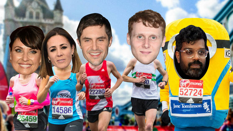 celebs running in marathon