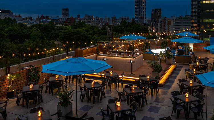 Hilton Tokyo Beer Garden in the Sky