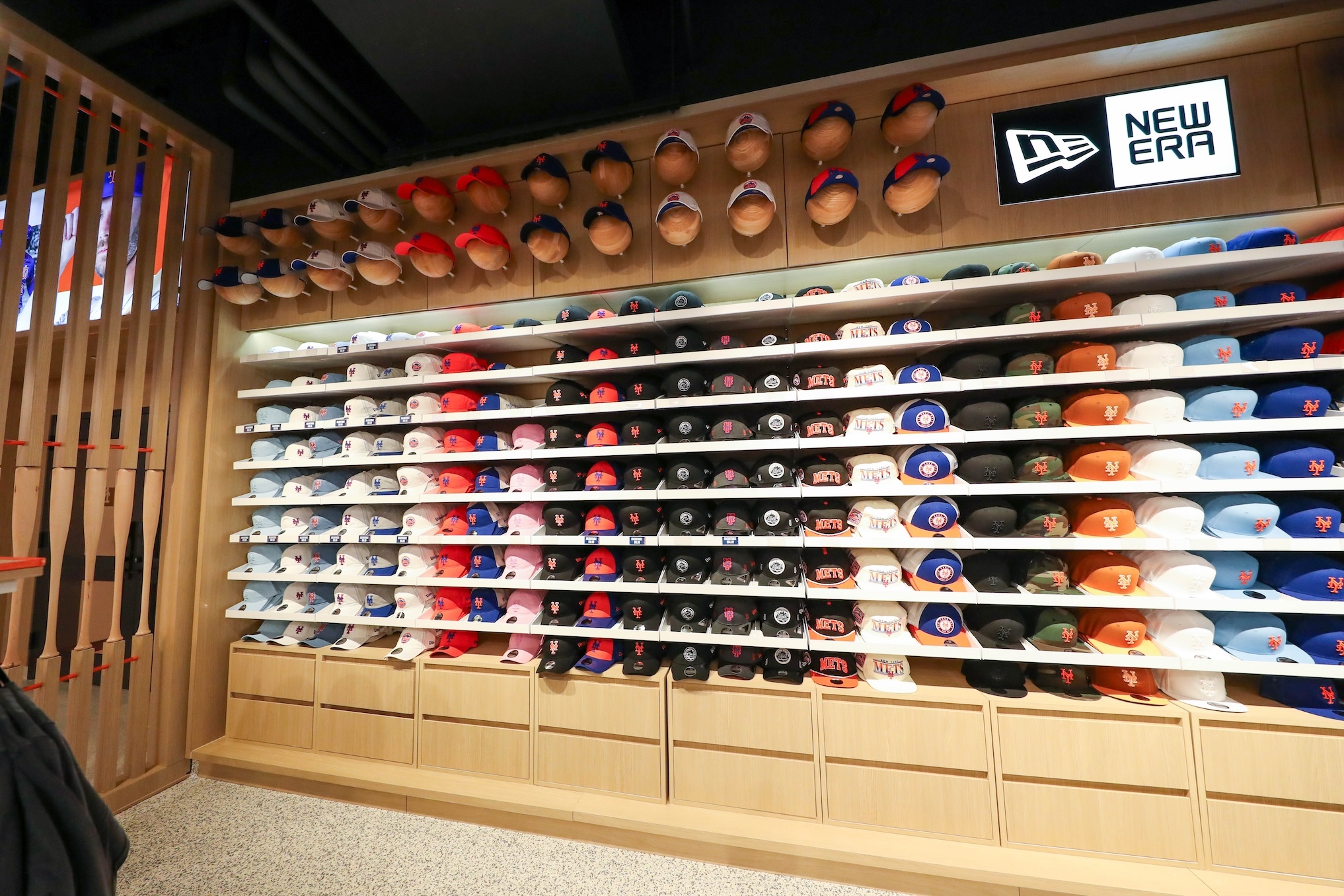 hats in a store