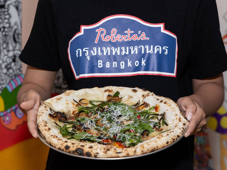 Brooklyn-born pizzeria Roberta’s is now serving up its specialties at the first outlet in Thailand at Siam Discovery