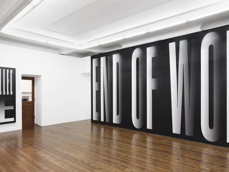 Drop by this intimate exhibition of Barbara Kruger’s ultra-bold statement art