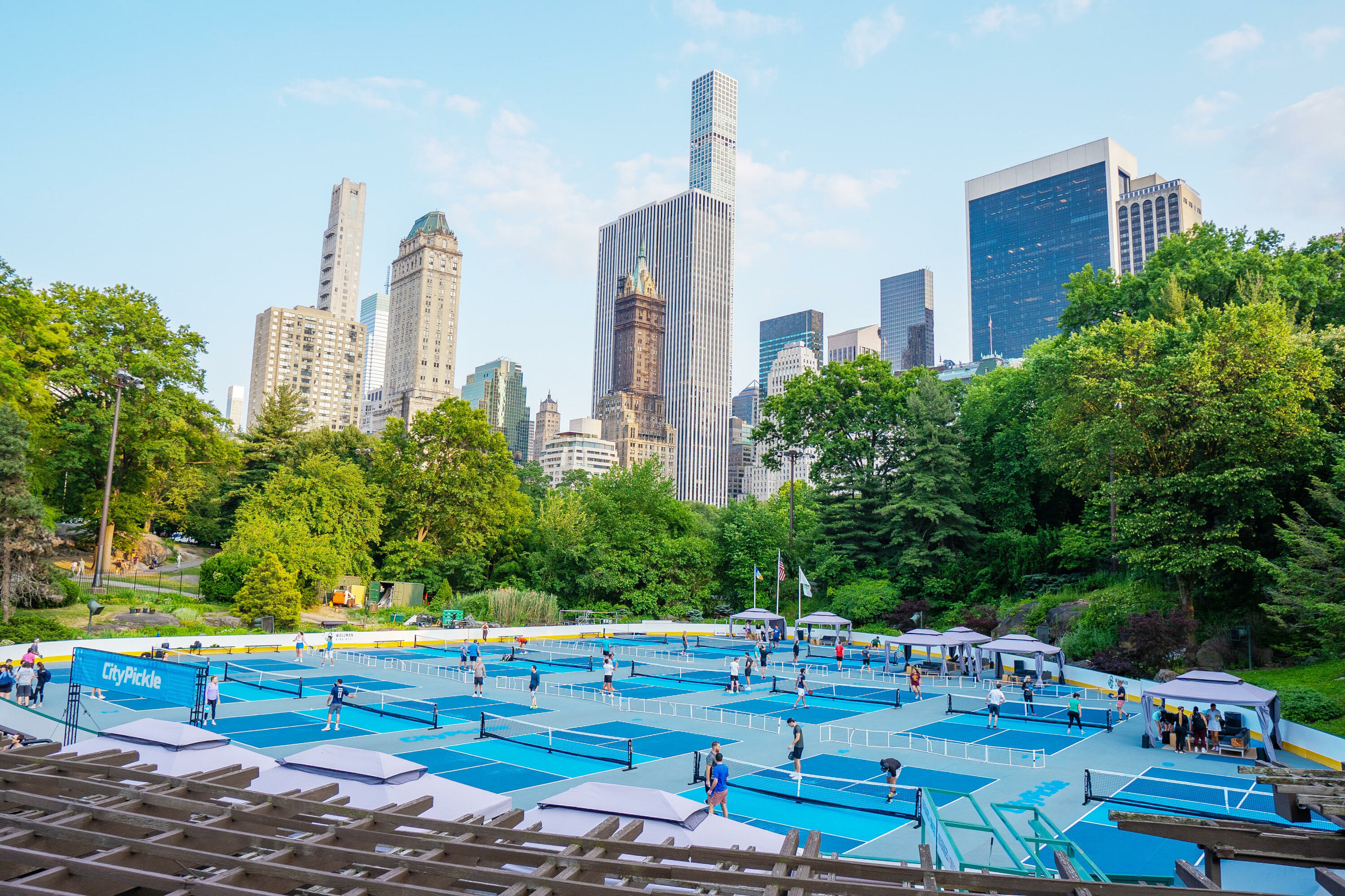 You can play pickleball at Central Park's Wollman Rink this summer