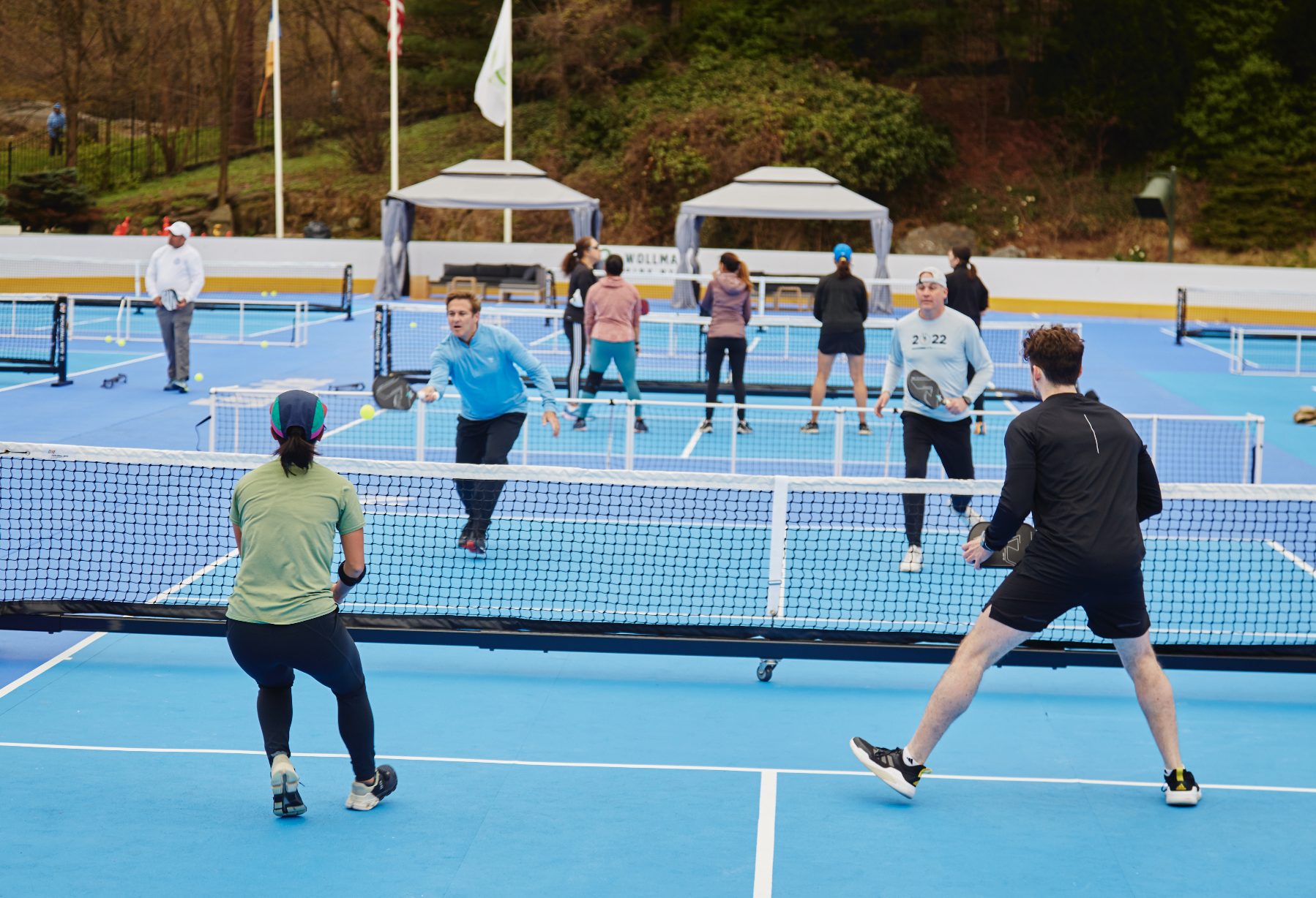 Pickleball courts in Central Park