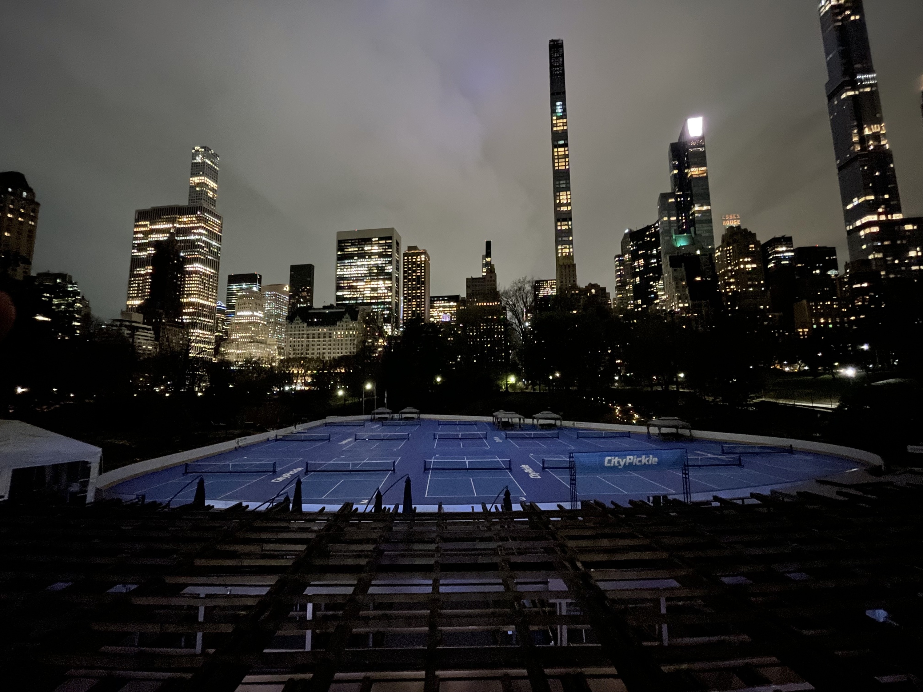 Pickleball courts in Central Park