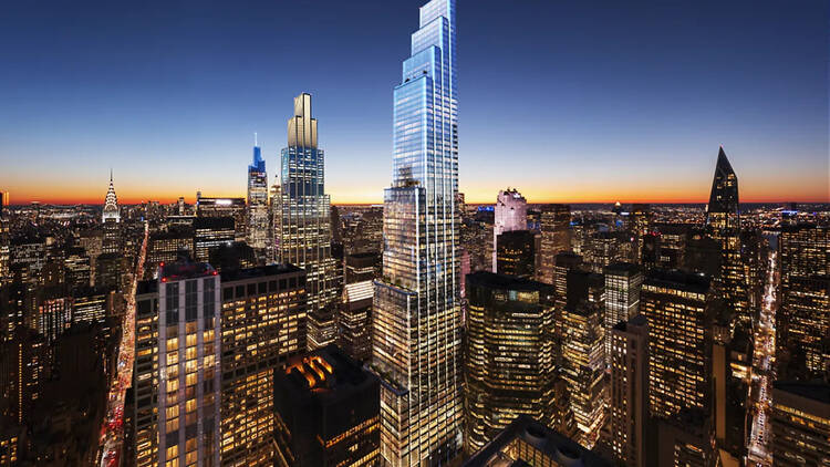 rendering of a skyscraper in Manhattan
